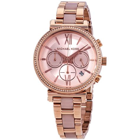 michael kors womens mk6560 sofie|Michael Kors Women's Chronograph Sofie Rose Gold.